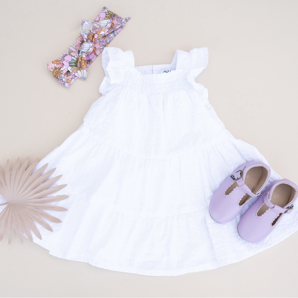 Riley T-Straps - Scalloped - Lavender - Picture 9 of 13